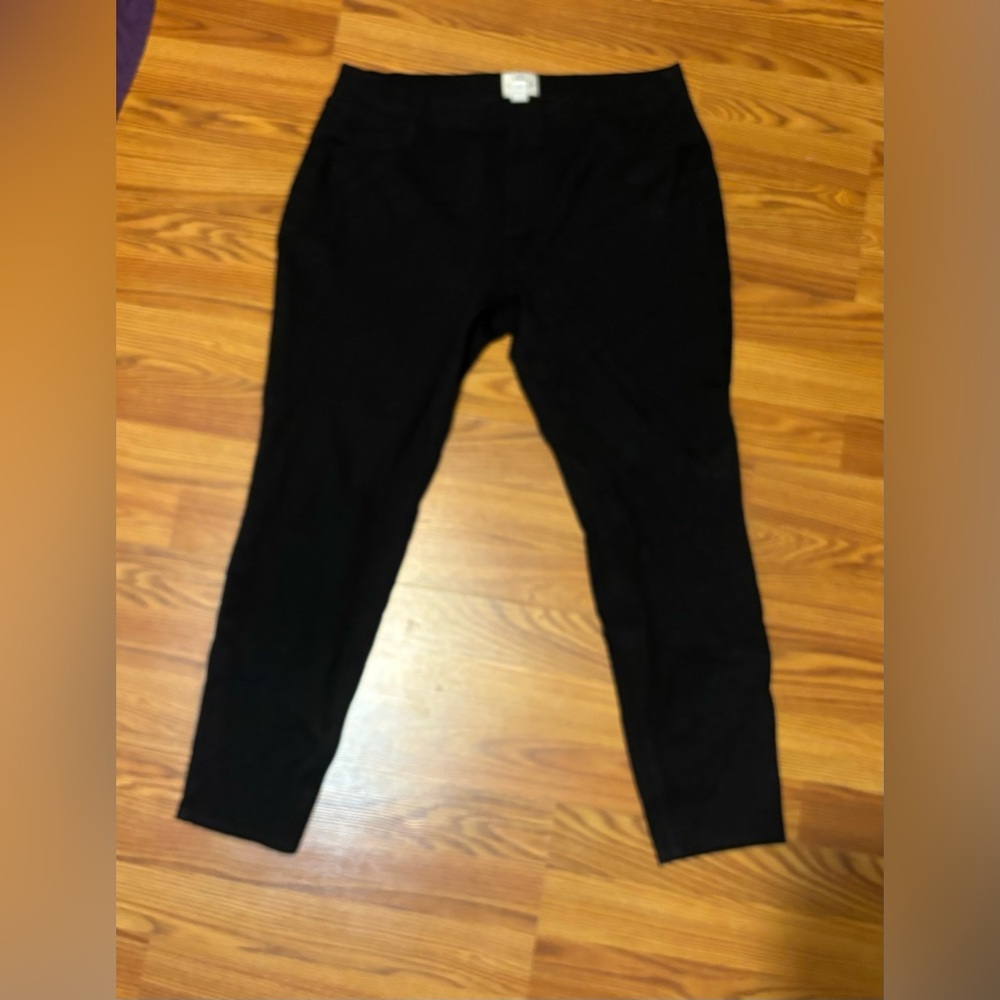Black stretchy dress pants